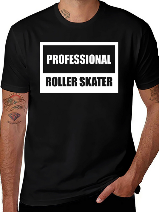 Professional Roller Skater Black Graphic Tee