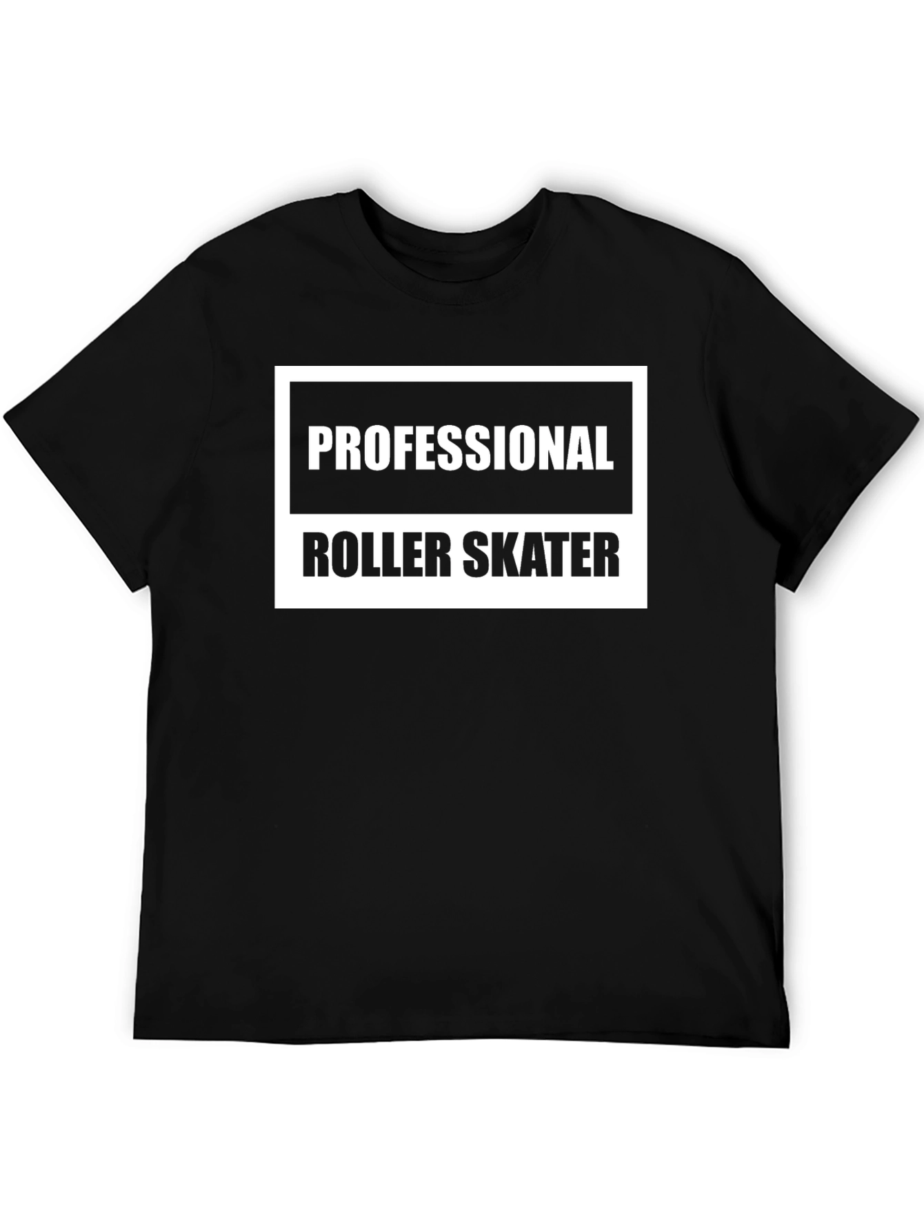 Professional Roller Skater Black Graphic Tee