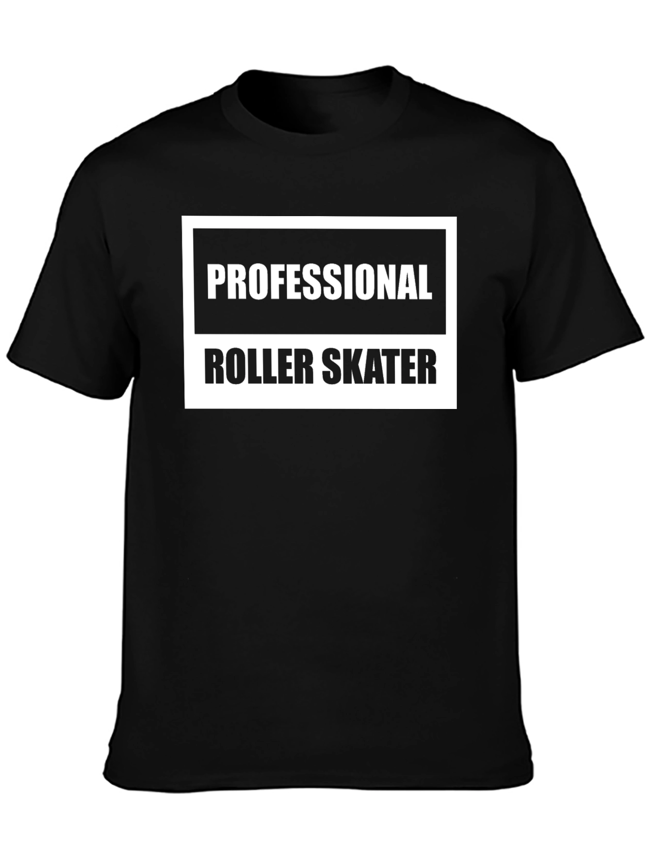Professional Roller Skater Black Graphic Tee