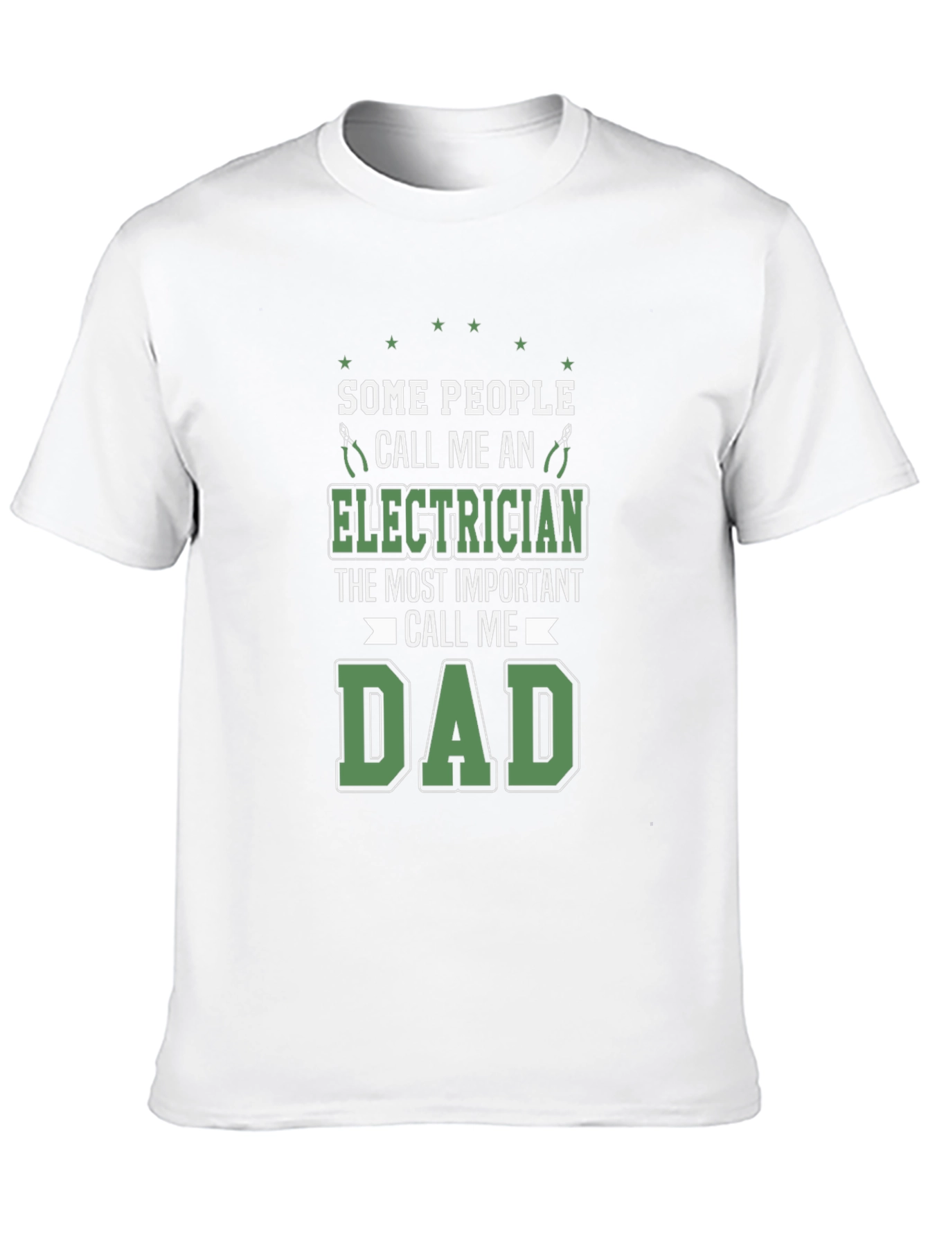 Electrician Dad T-Shirt - Funny Fathers Day Gift