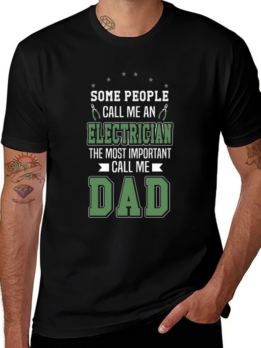 Electrician Dad T-Shirt - Funny Fathers Day Gift