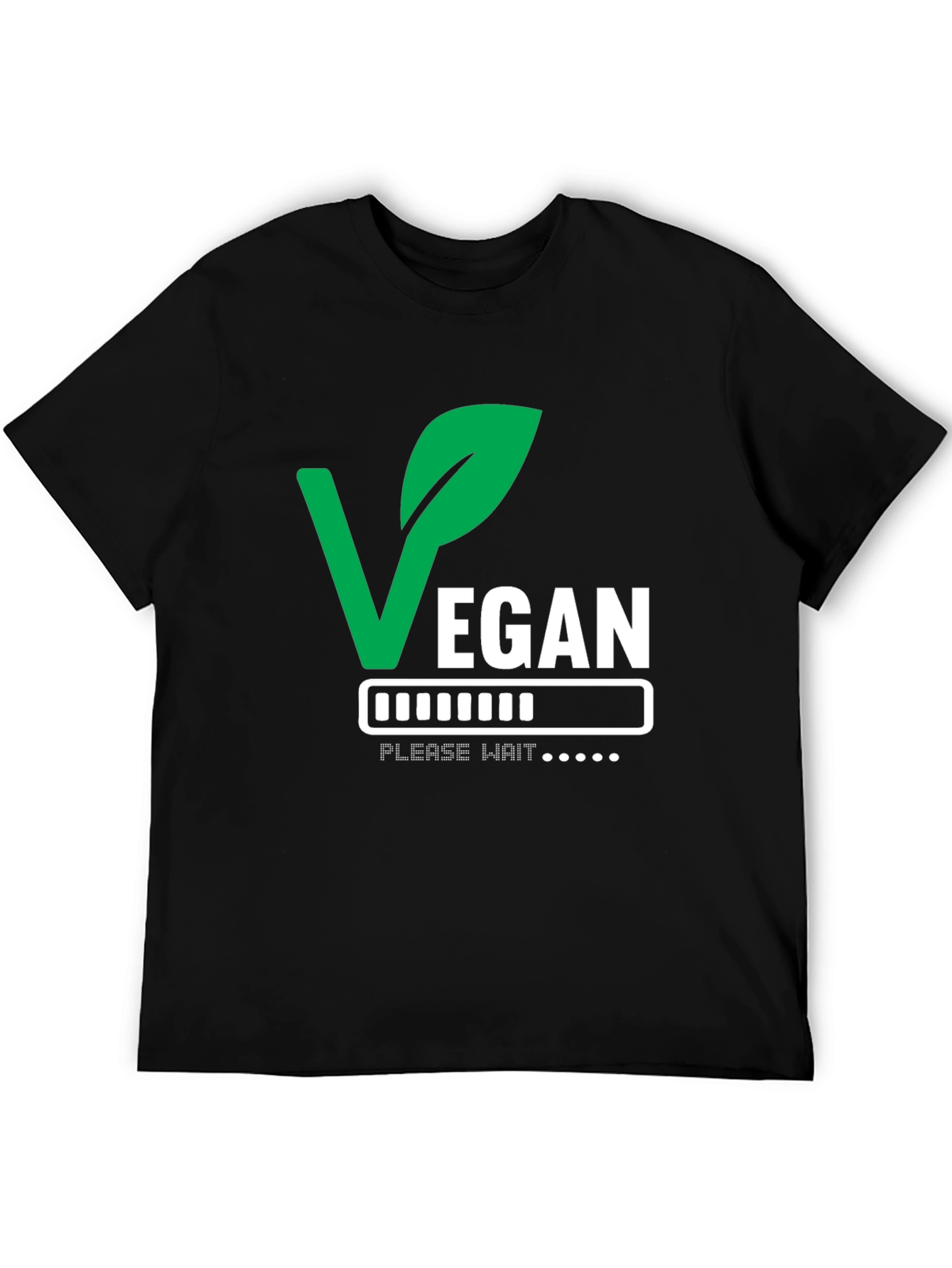Vegan Please Wait T-Shirt - Loading Veganism