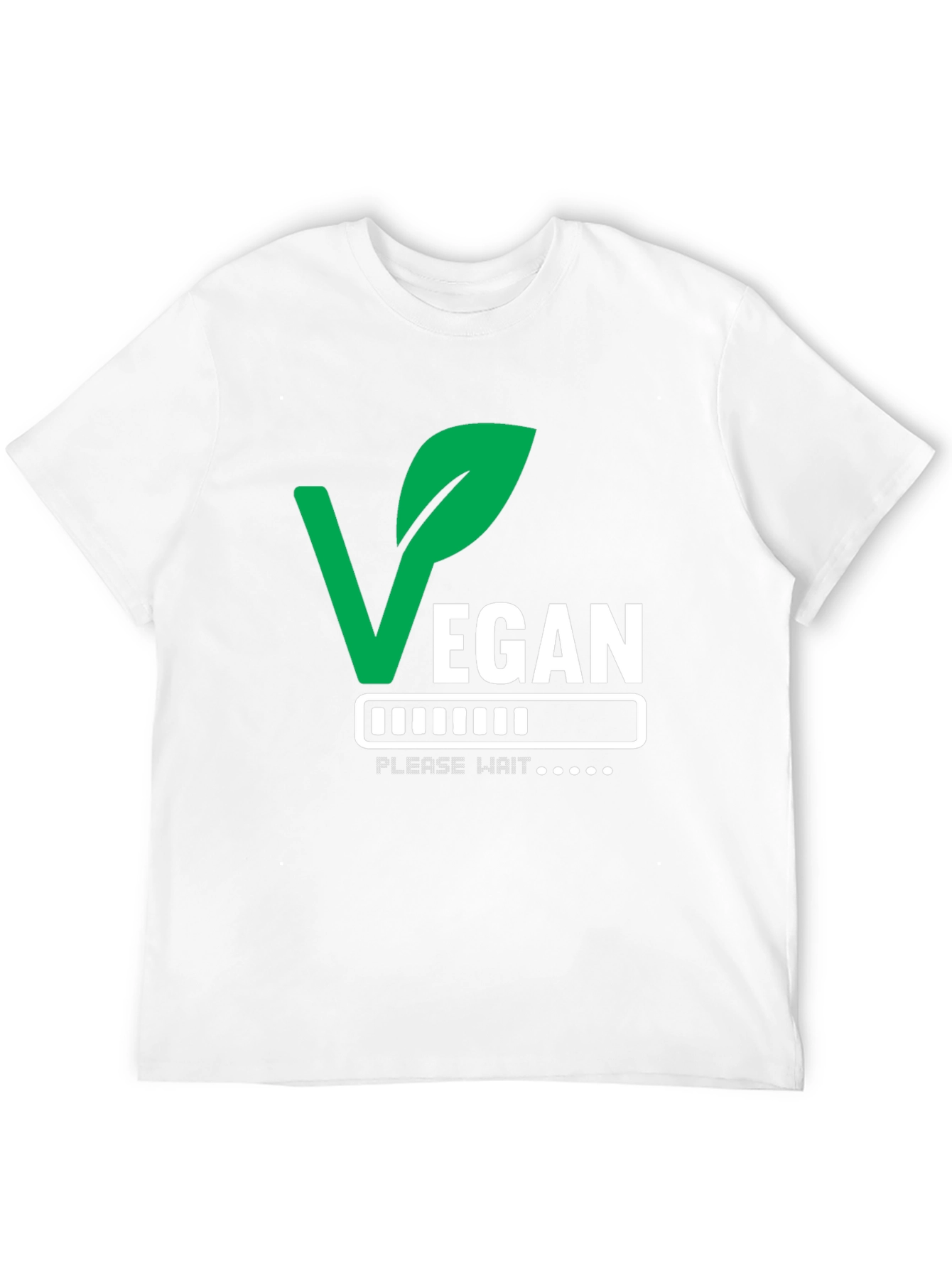 Vegan Please Wait T-Shirt - Loading Veganism
