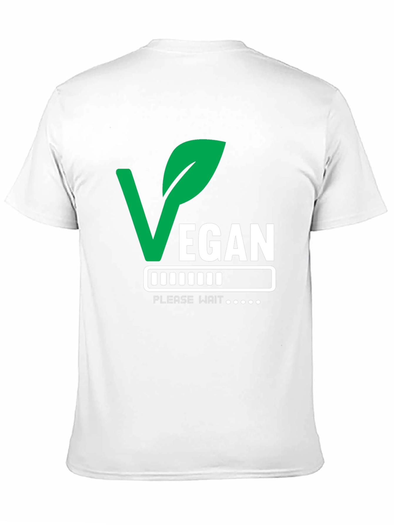 Vegan Please Wait T-Shirt - Loading Veganism