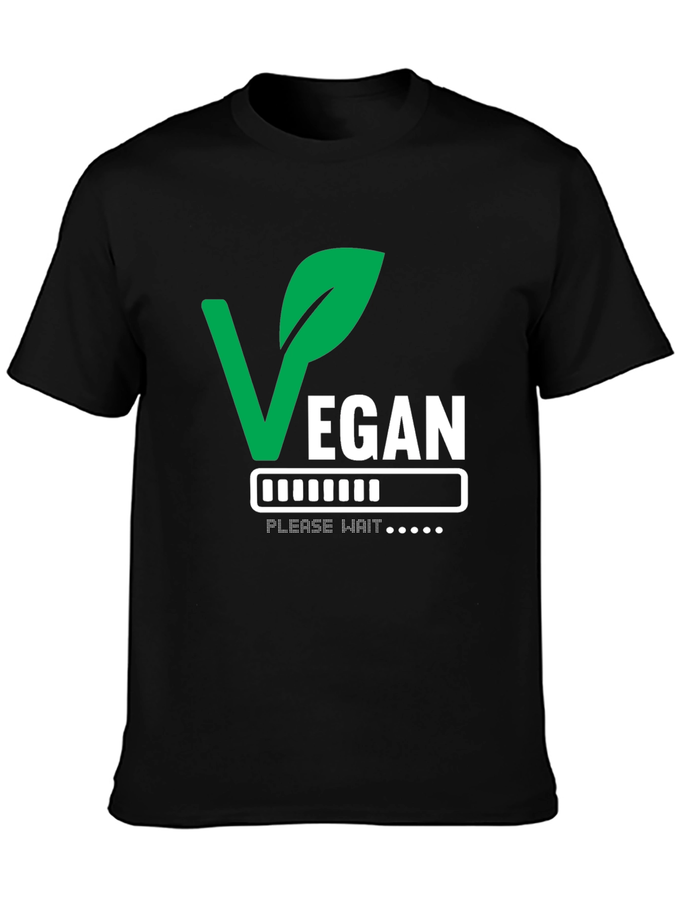 Vegan Please Wait T-Shirt - Loading Veganism