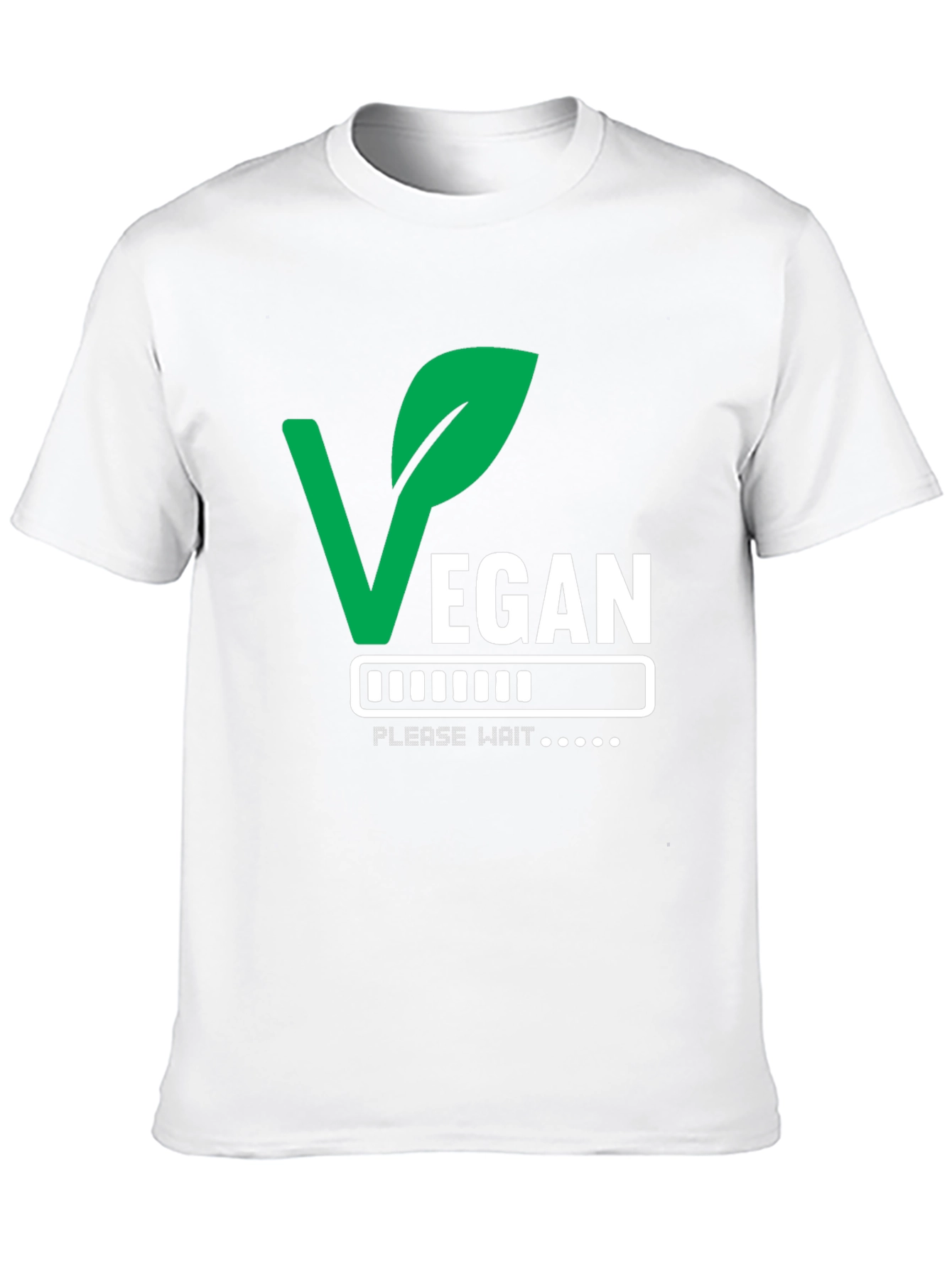 Vegan Please Wait T-Shirt - Loading Veganism