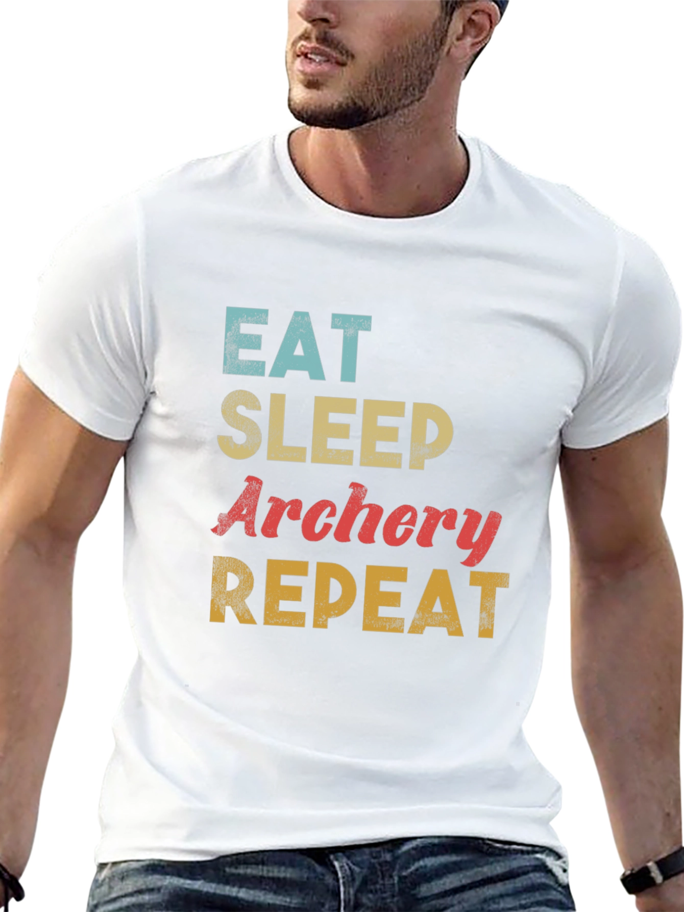 Eat Sleep Archery Repeat T-Shirt - Black
