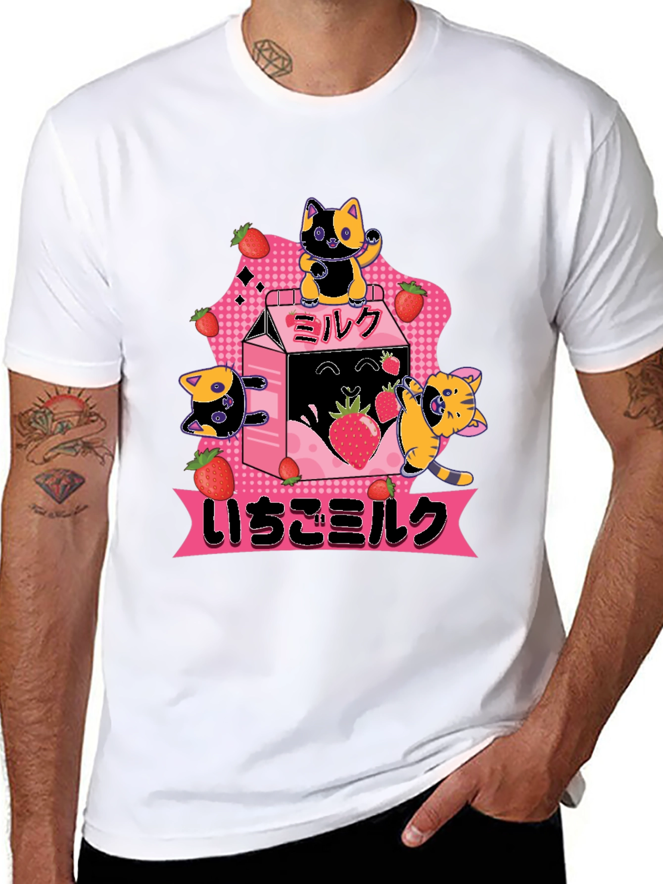 Strawberry Milk Cats T-Shirt