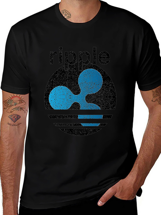 Ripple XRP Crypto Graphic T-Shirt - Distressed Style