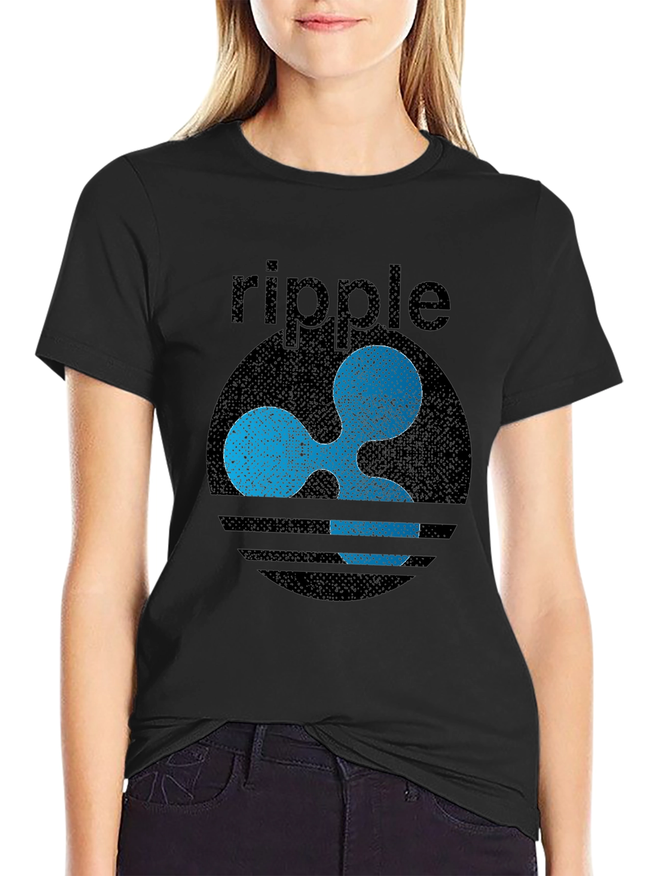 Ripple XRP Crypto Graphic T-Shirt - Distressed Style