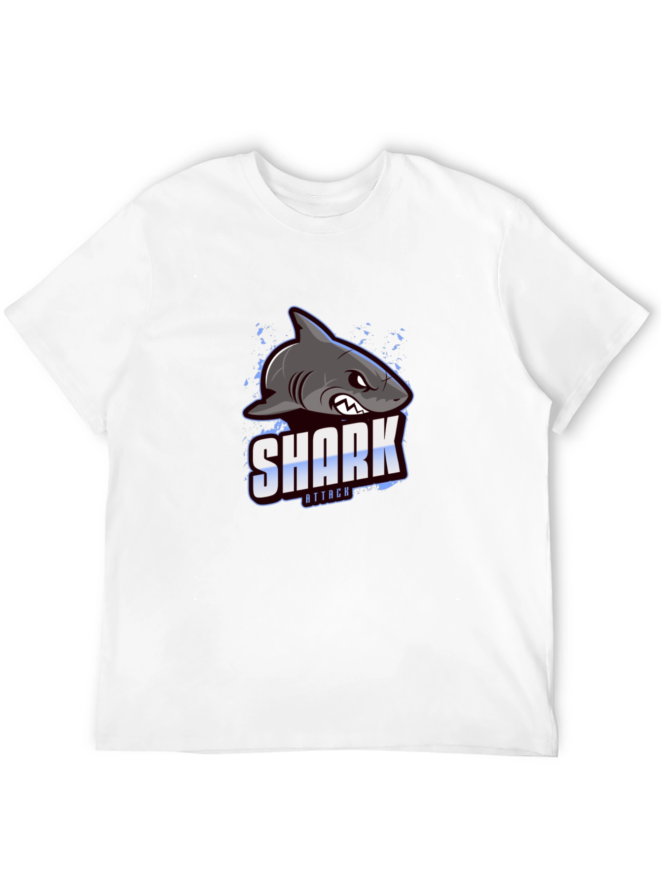 Shark Attack Graphic Print T-Shirt
