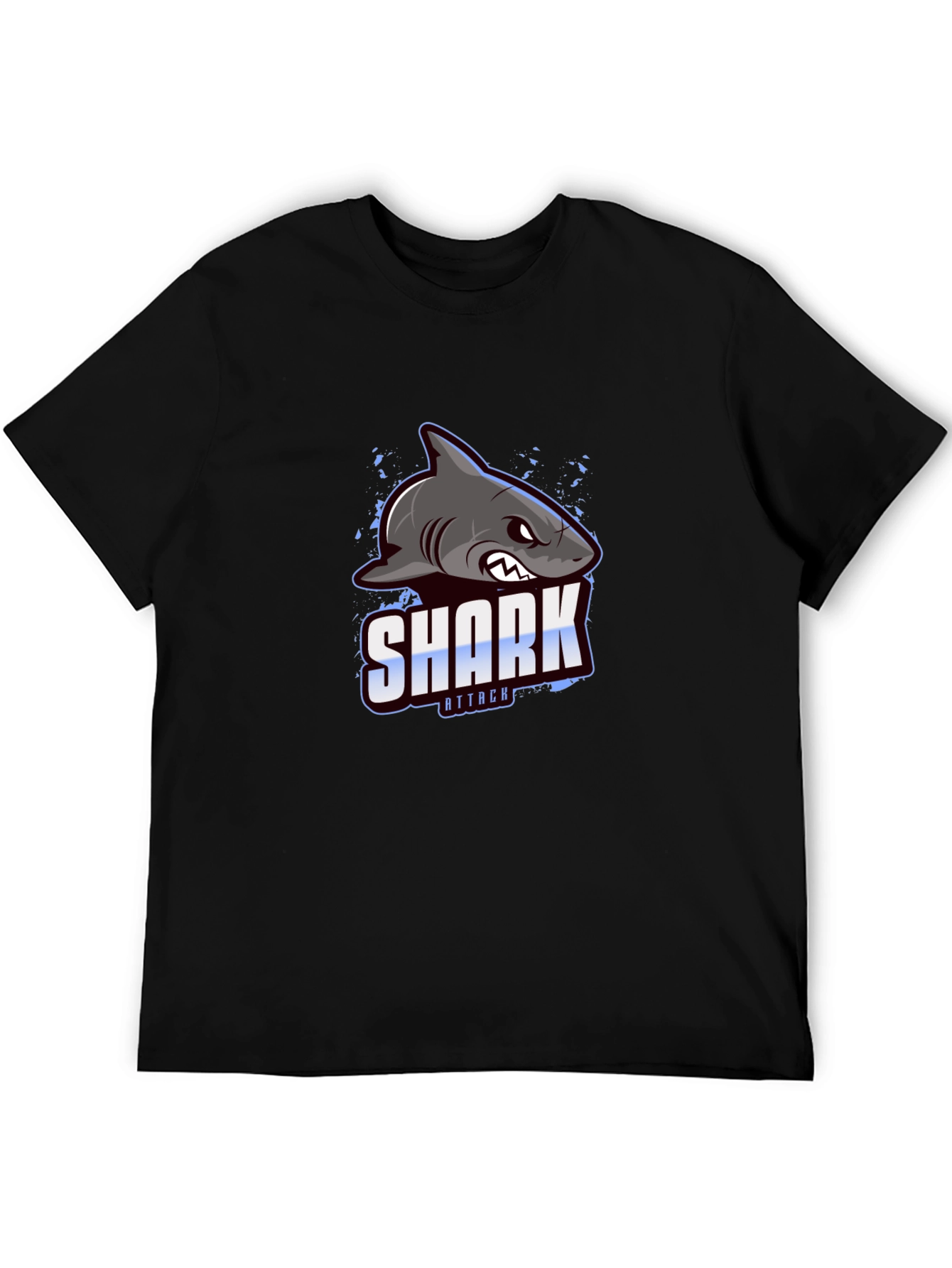 Shark Attack Graphic Print T-Shirt