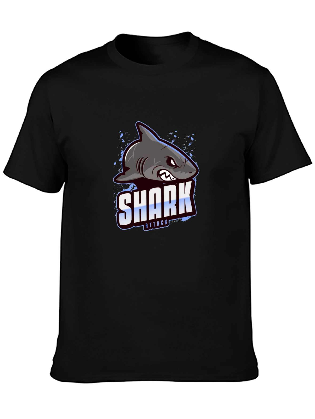 Shark Attack Graphic Print T-Shirt