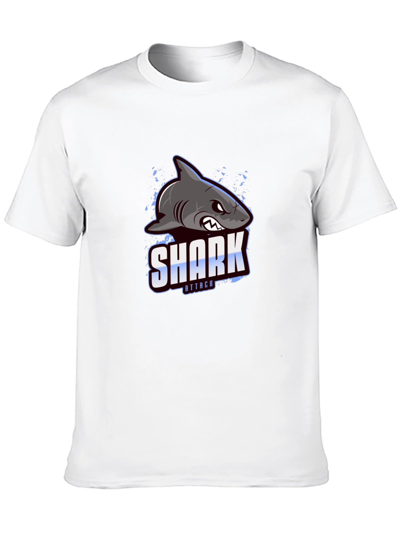 Shark Attack Graphic Print T-Shirt