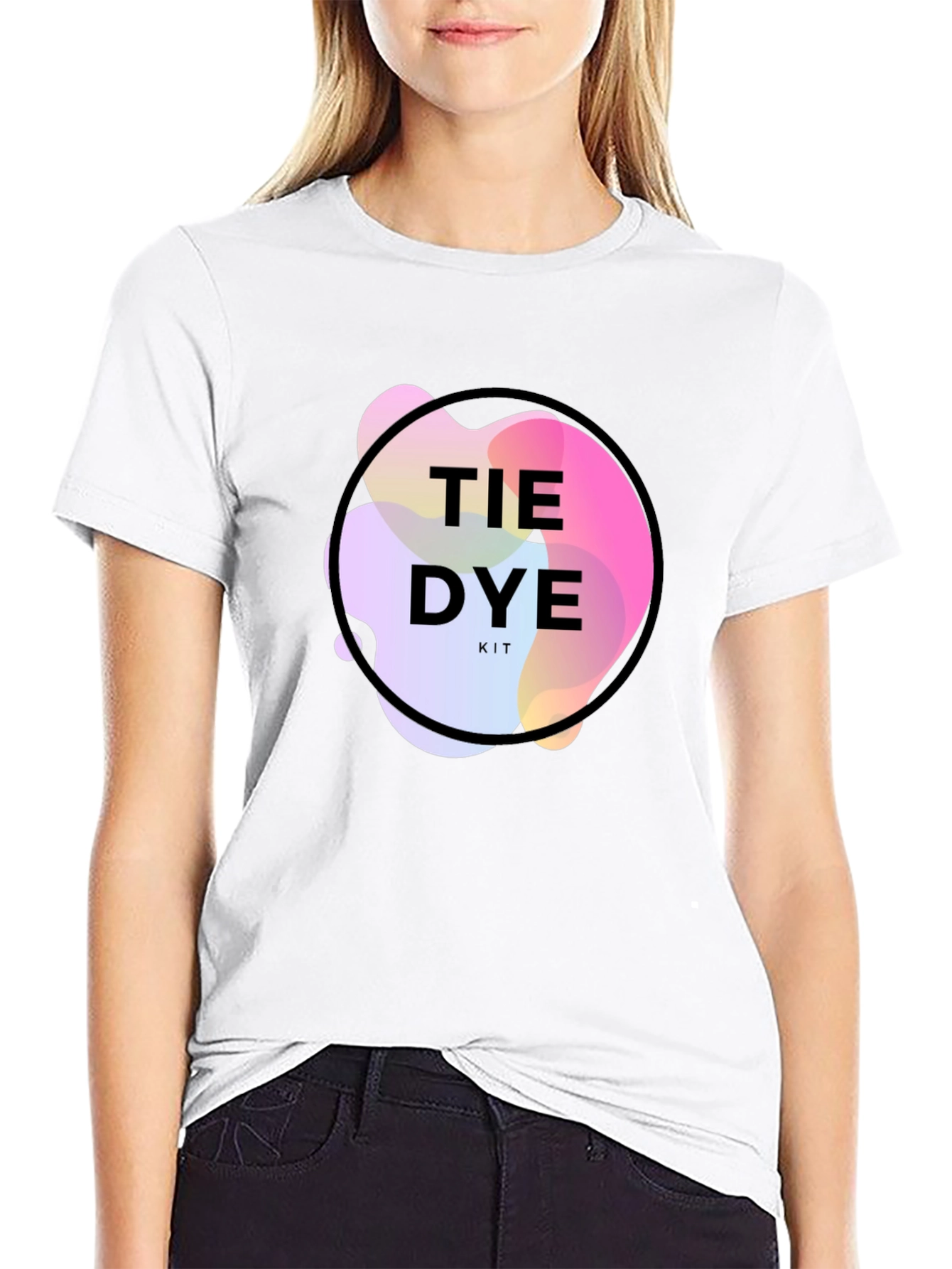 Tie Dye Kit Graphic Tee - Trendy Mens T-Shirt