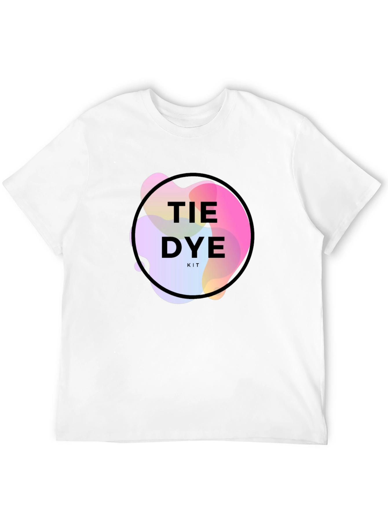 Tie Dye Kit Graphic Tee - Trendy Mens T-Shirt