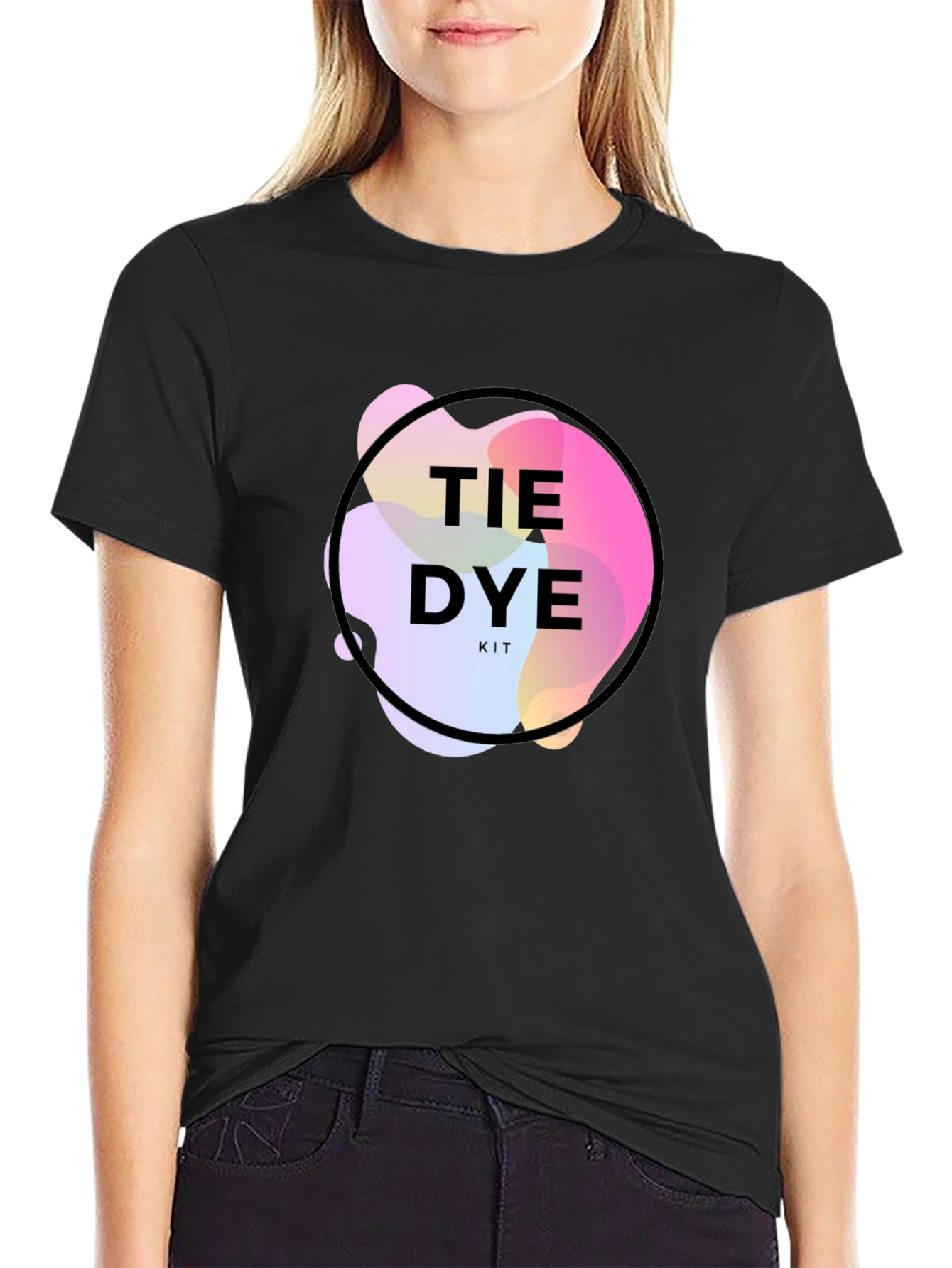 Tie Dye Kit Graphic Tee - Trendy Mens T-Shirt