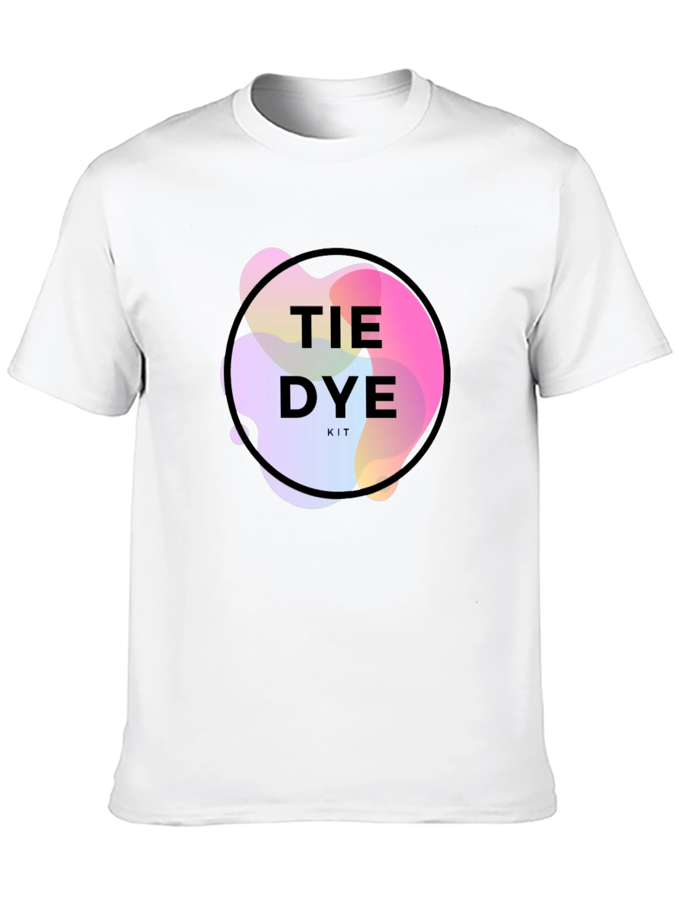Tie Dye Kit Graphic Tee - Trendy Mens T-Shirt