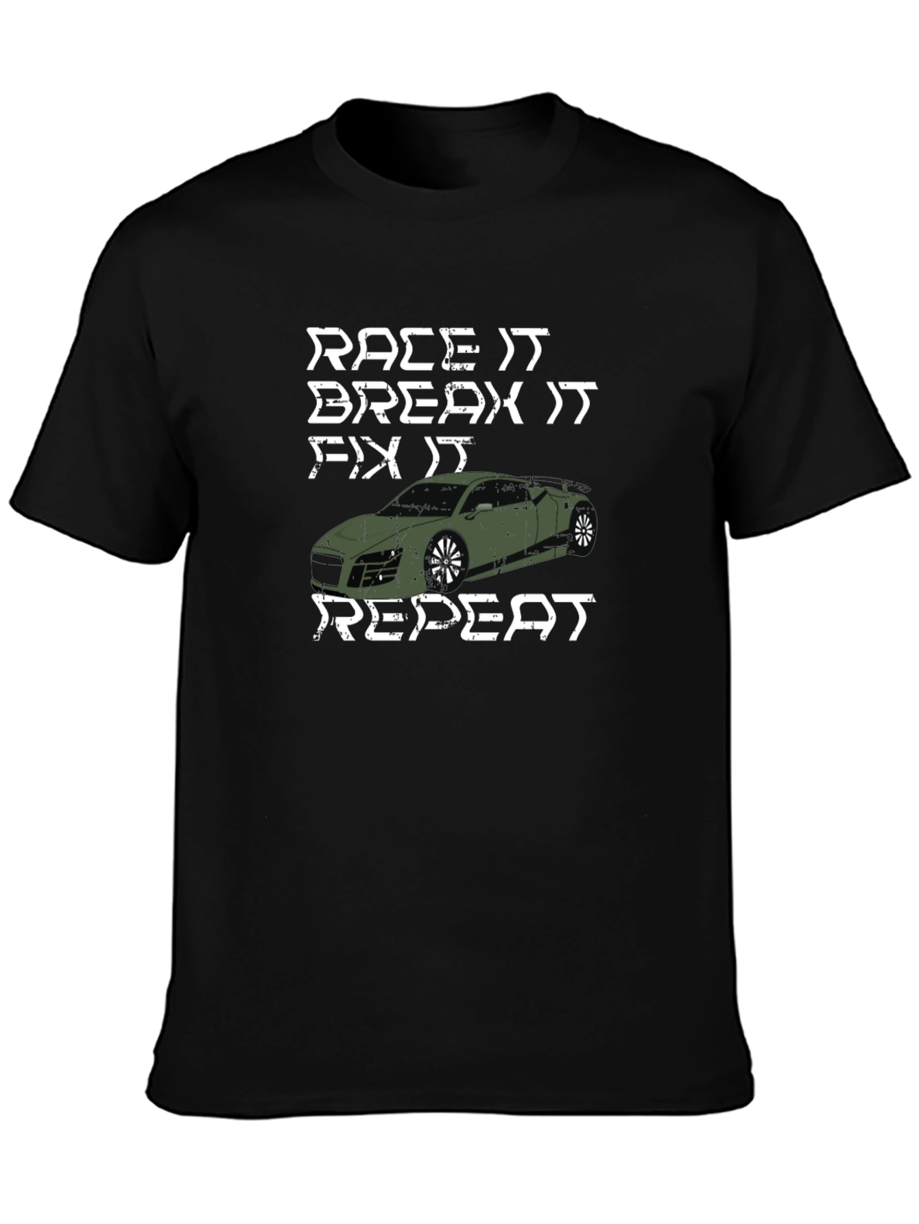 Race It Break It Fix It Repeat Graphic T-Shirt