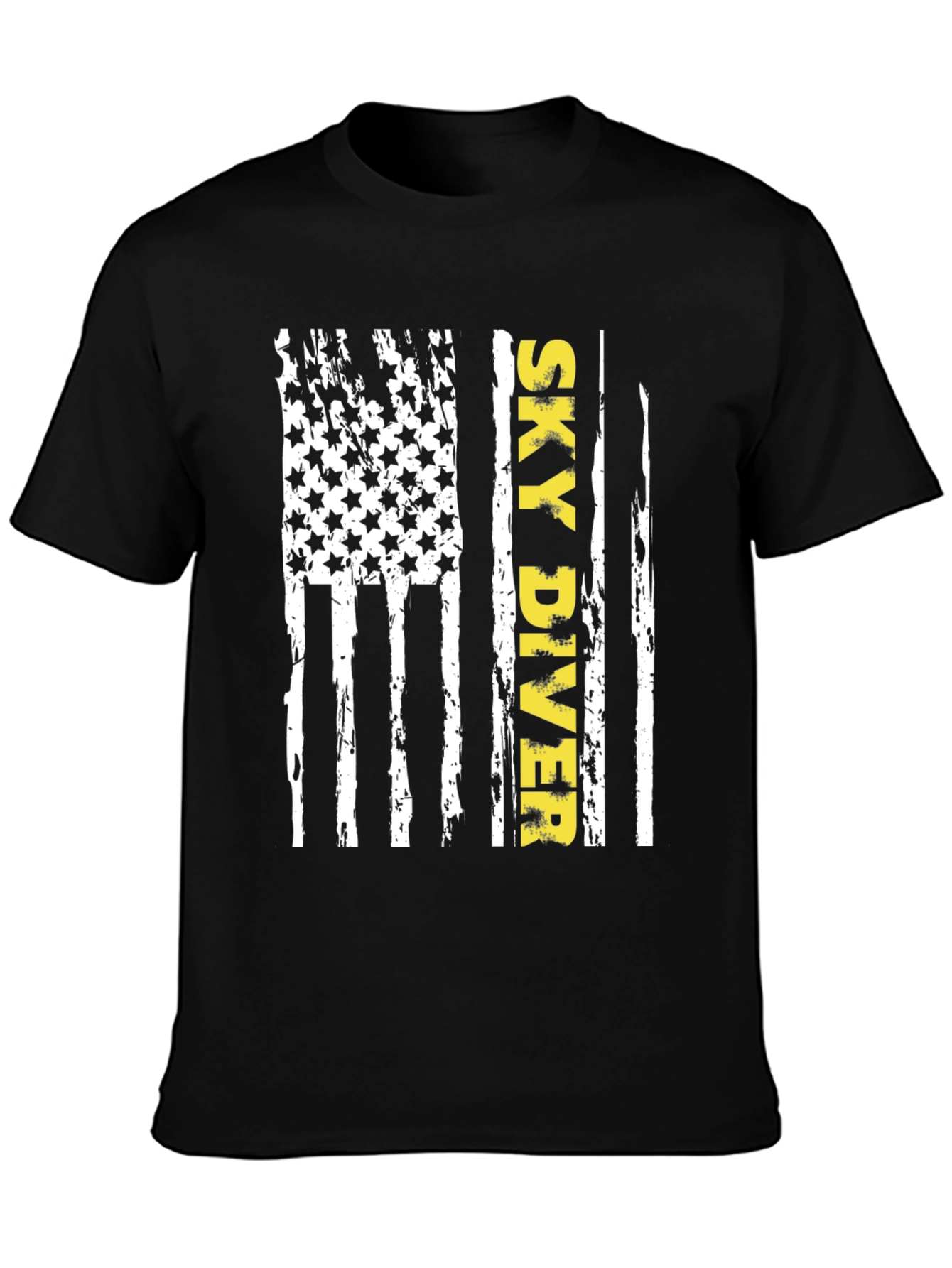 Sky Diver American Flag T-Shirt