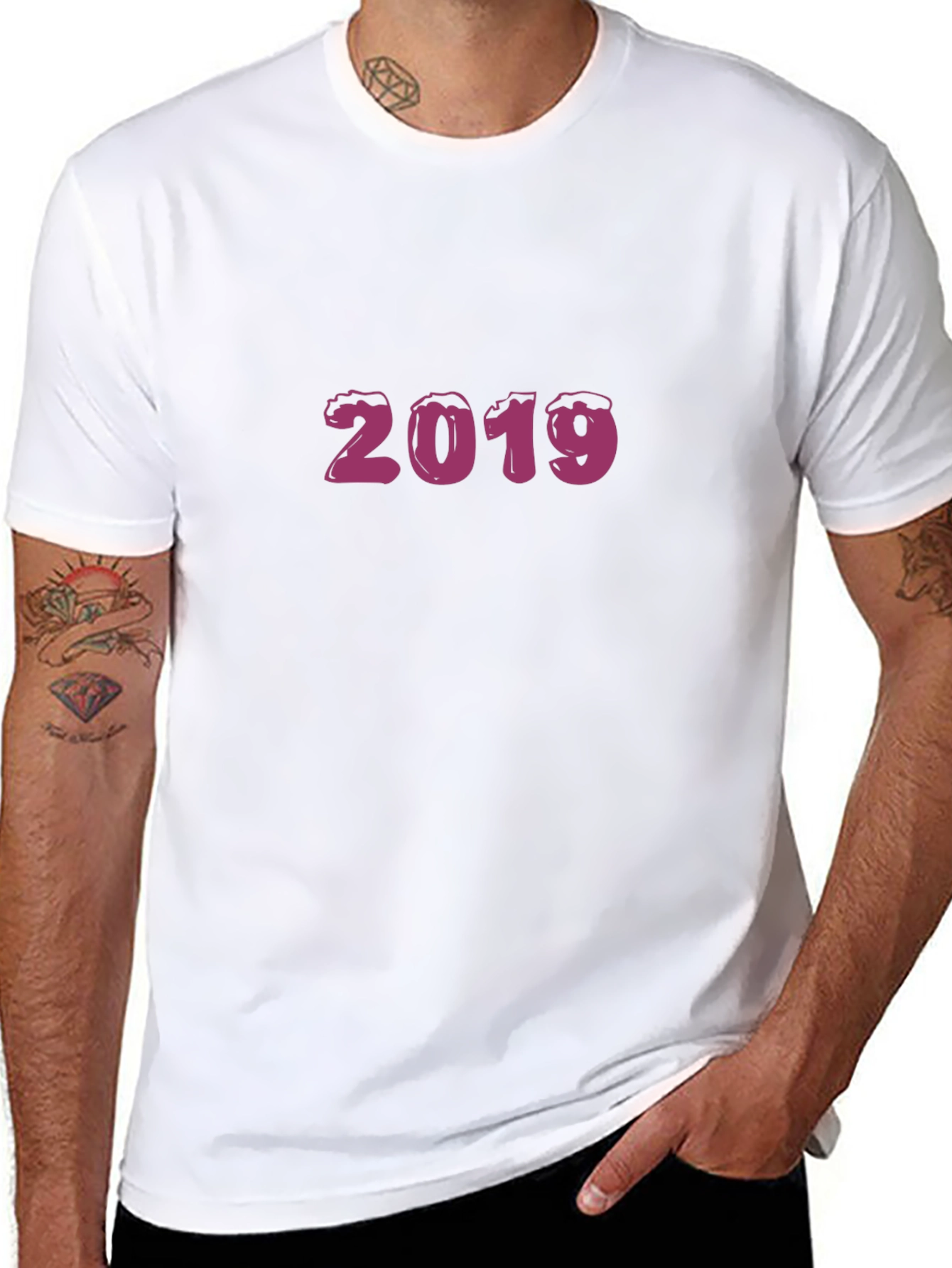 2019 Graphic Tee - Stylish Black T-Shirt