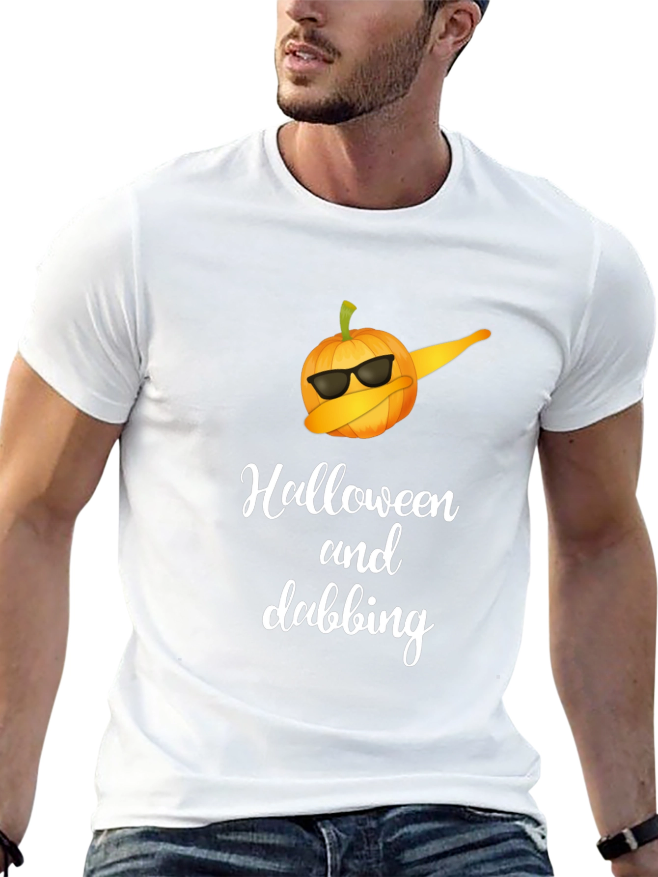 Halloween Dabbing Pumpkin T-Shirt