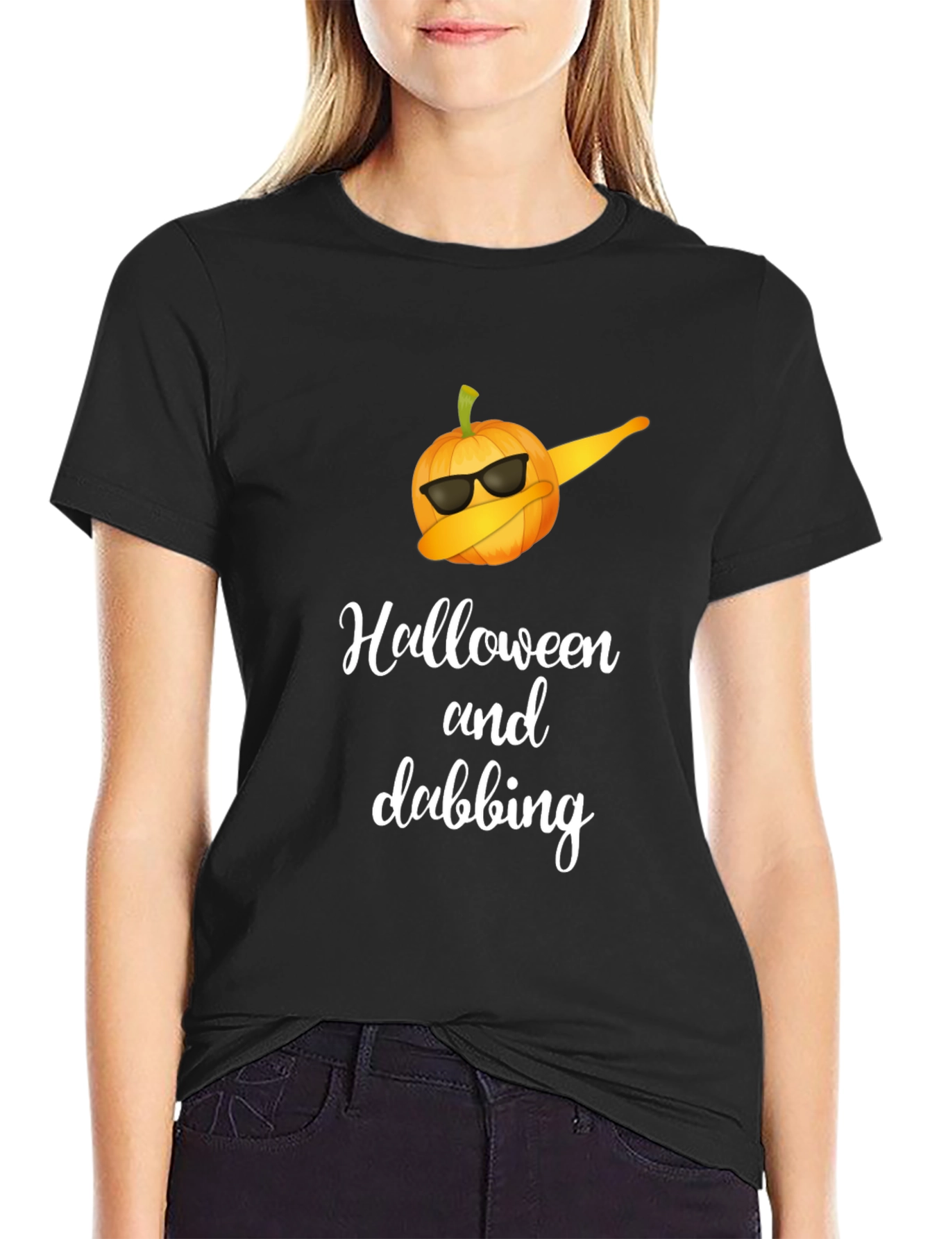 Halloween Dabbing Pumpkin T-Shirt