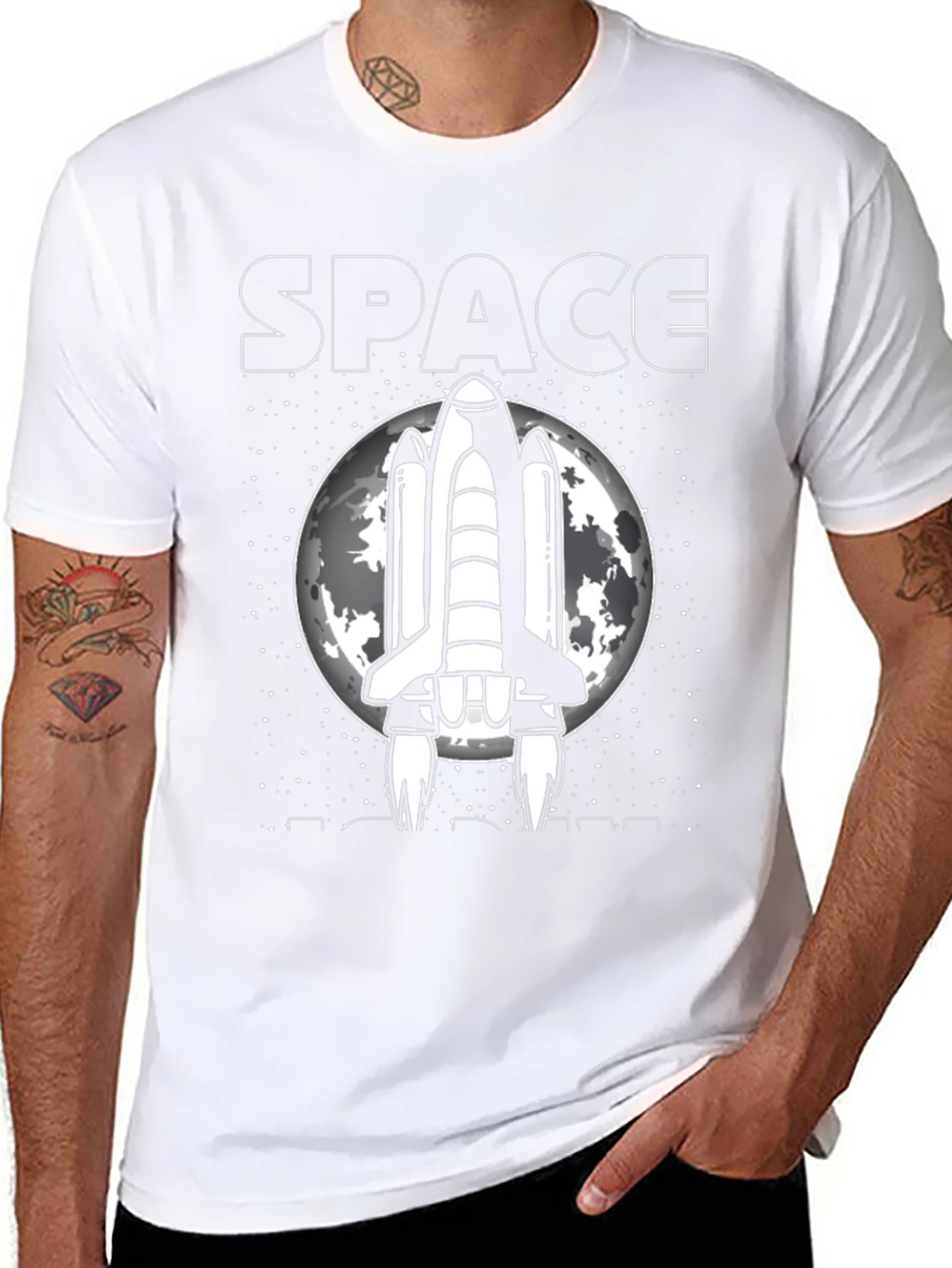 Space Rocket Graphic Tee