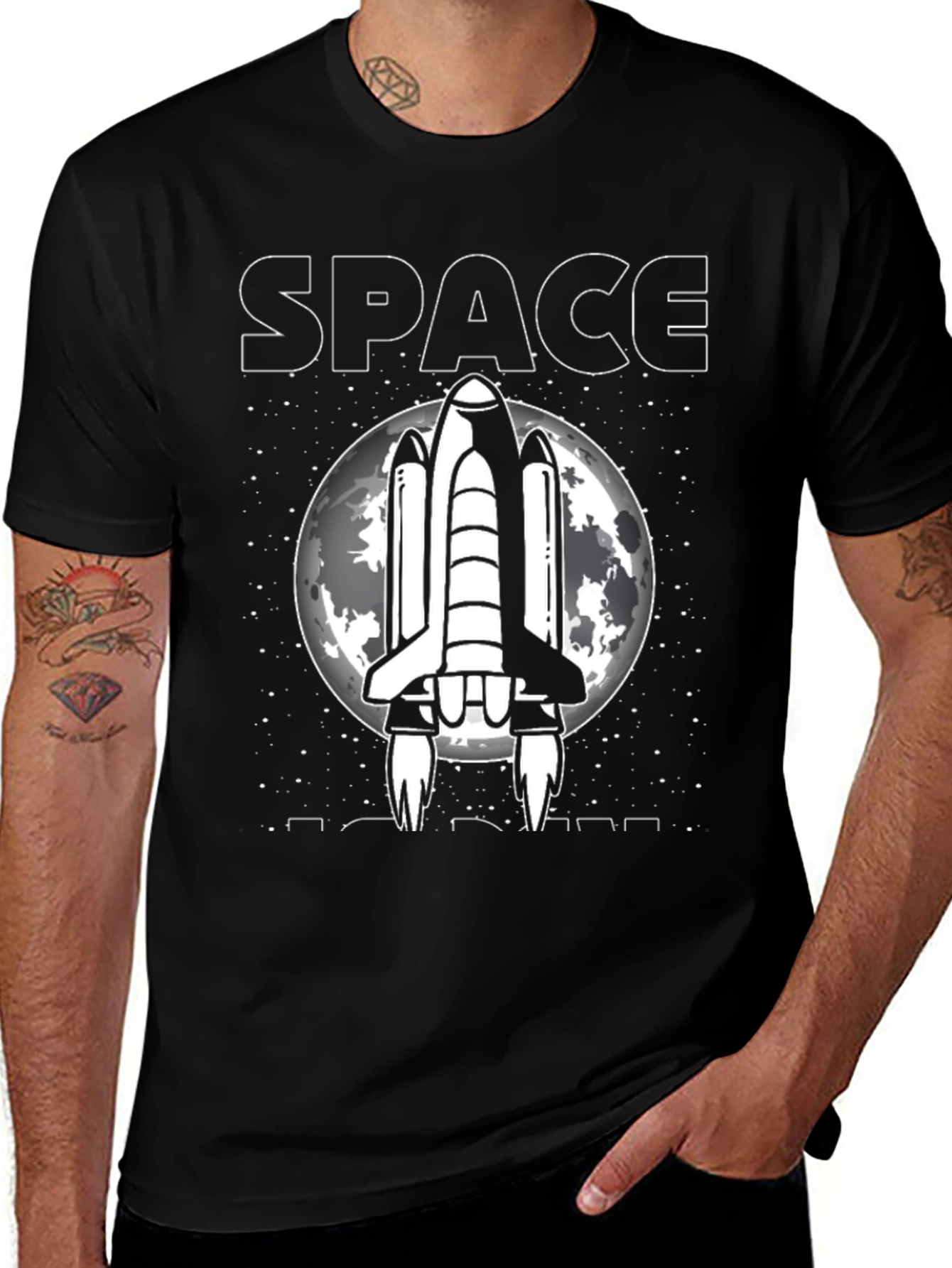 Space Rocket Graphic Tee