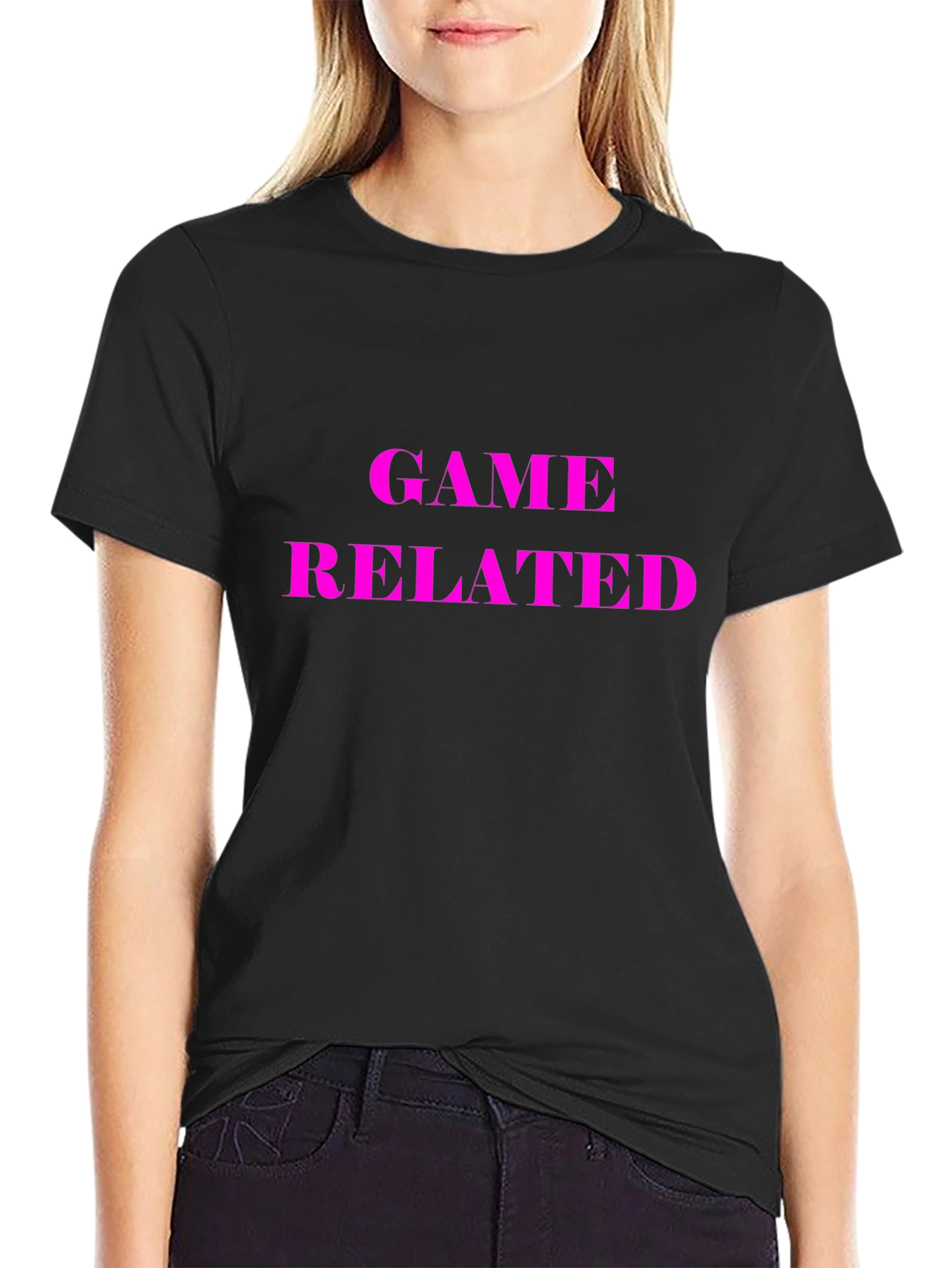 Game Related Black Graphic Tee