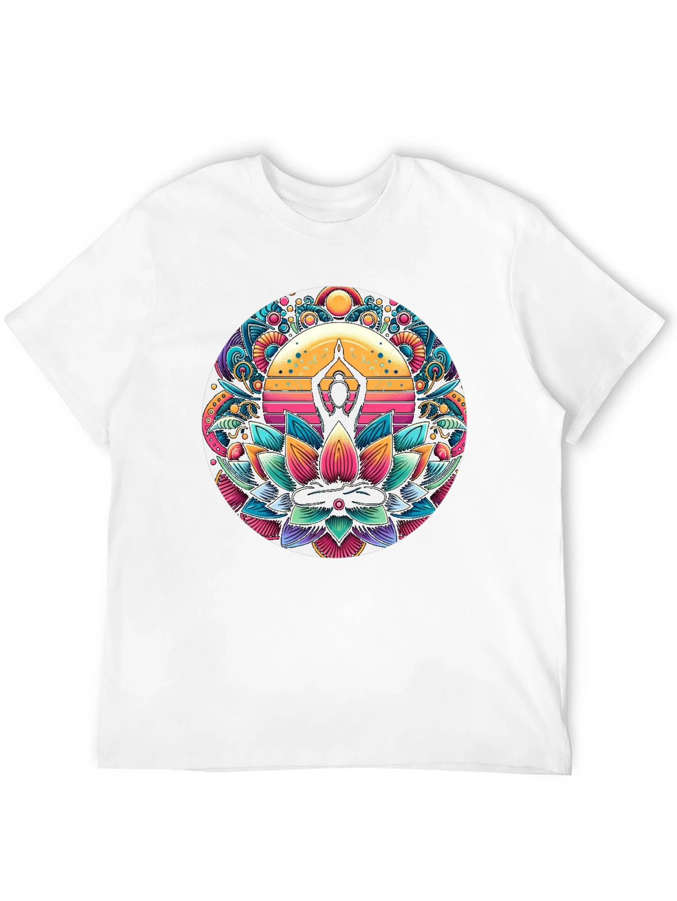 Yoga Lotus Mandala Graphic Tee