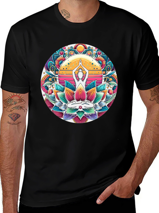 Yoga Lotus Mandala Graphic Tee