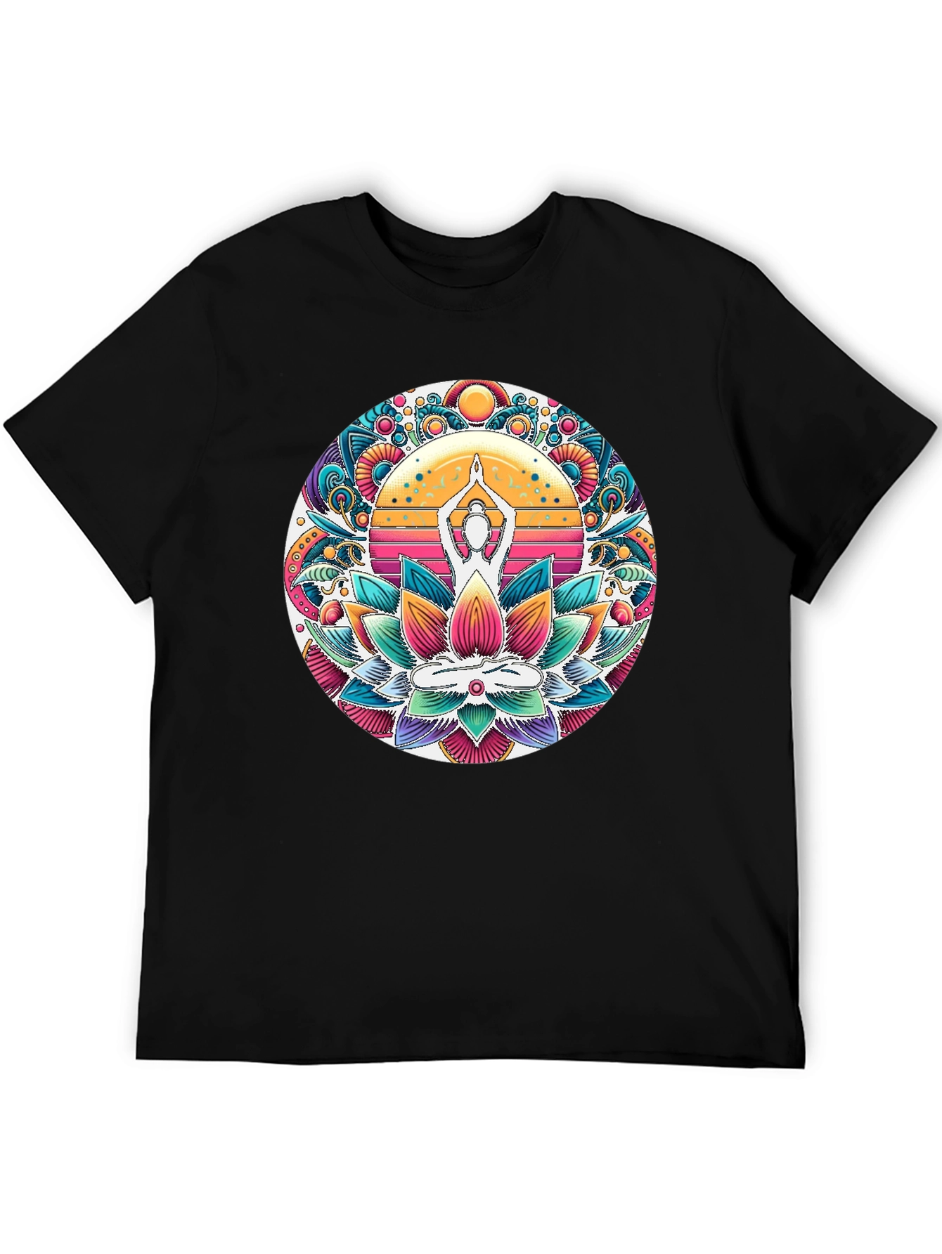 Yoga Lotus Mandala Graphic Tee