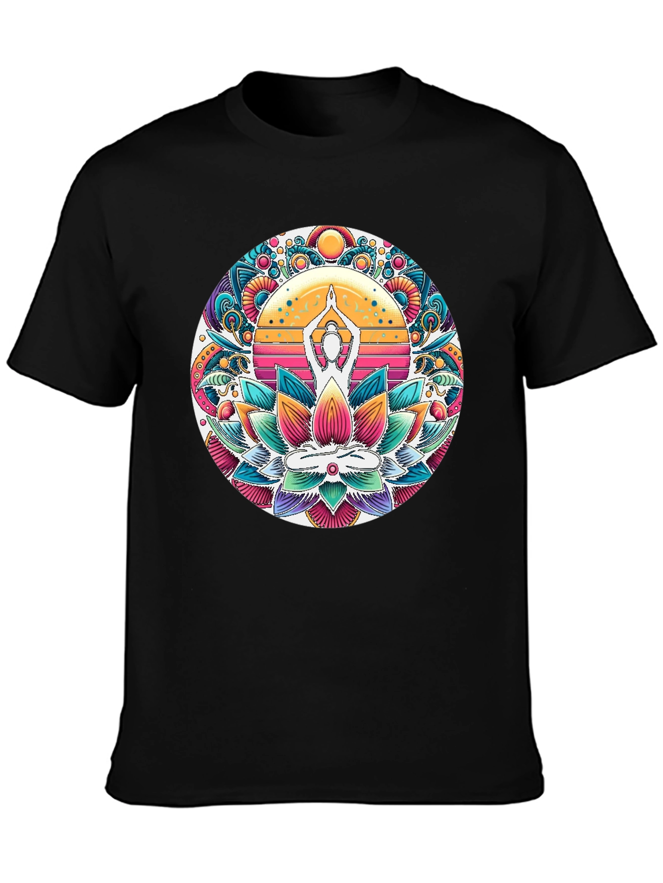 Yoga Lotus Mandala Graphic Tee