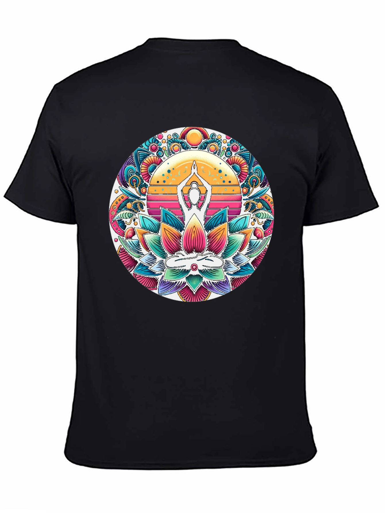 Yoga Lotus Mandala Graphic Tee