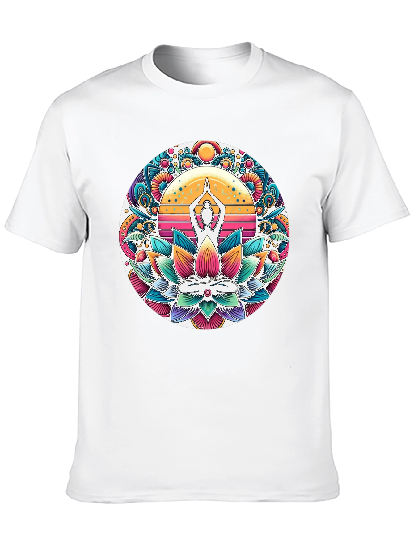 Yoga Lotus Mandala Graphic Tee
