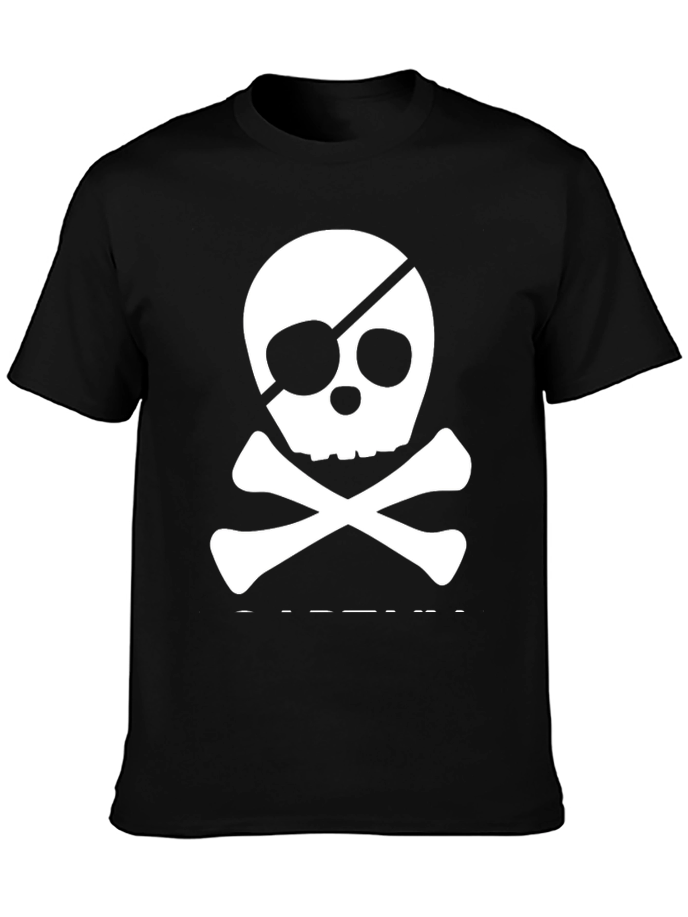 Skull & Crossbones Tee - Pirate Style Black T-Shirt