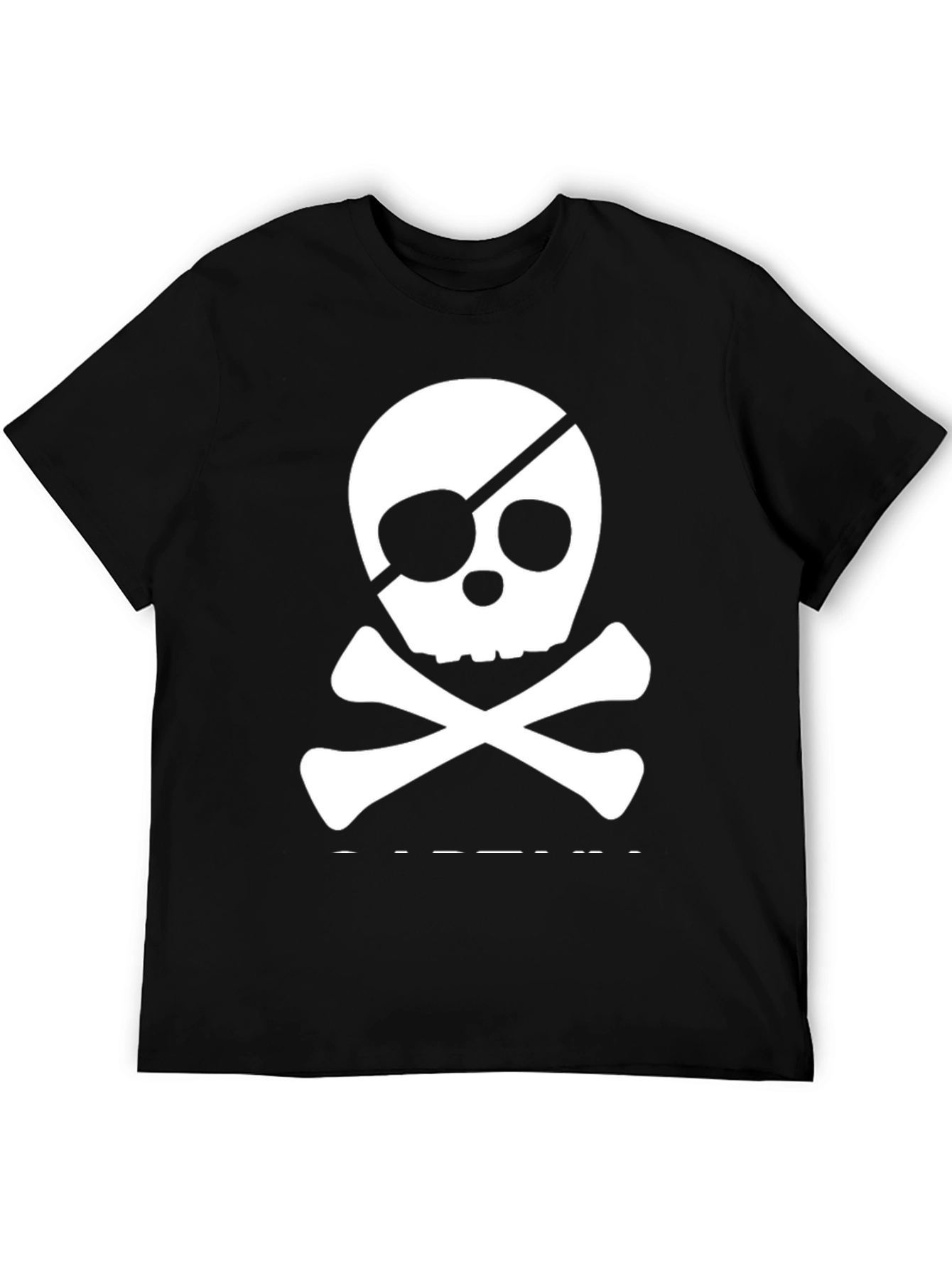 Skull & Crossbones Tee - Pirate Style Black T-Shirt