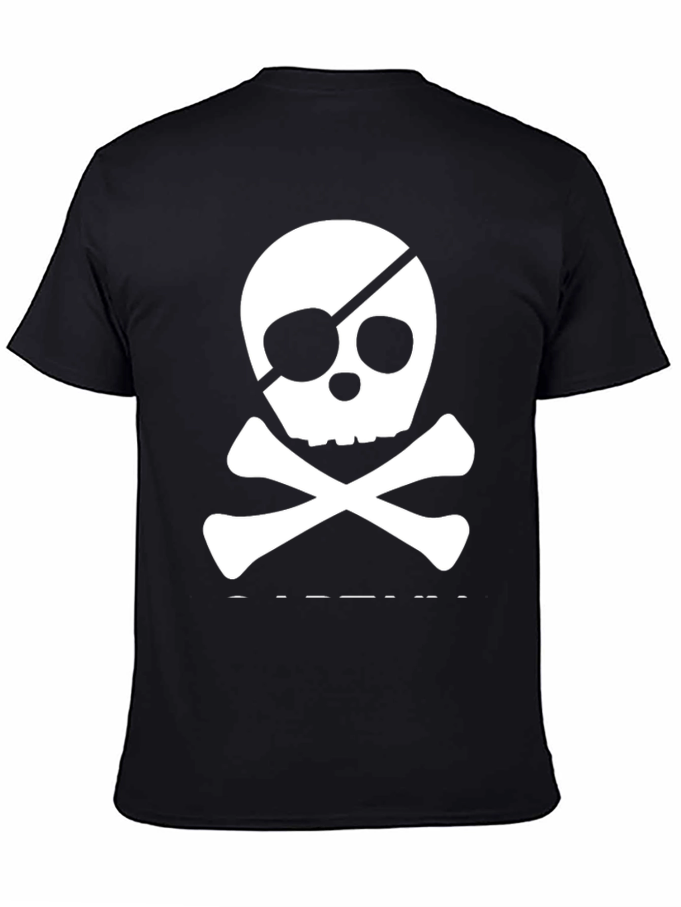 Skull & Crossbones Tee - Pirate Style Black T-Shirt