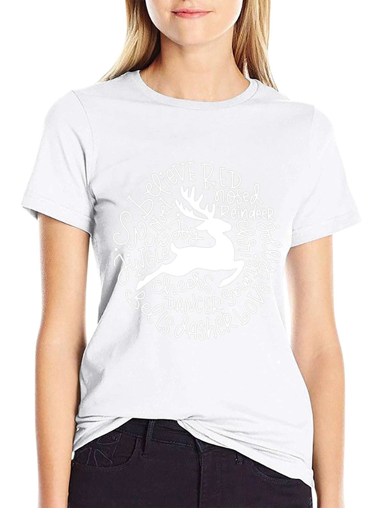 Festive Reindeer Christmas T-Shirt