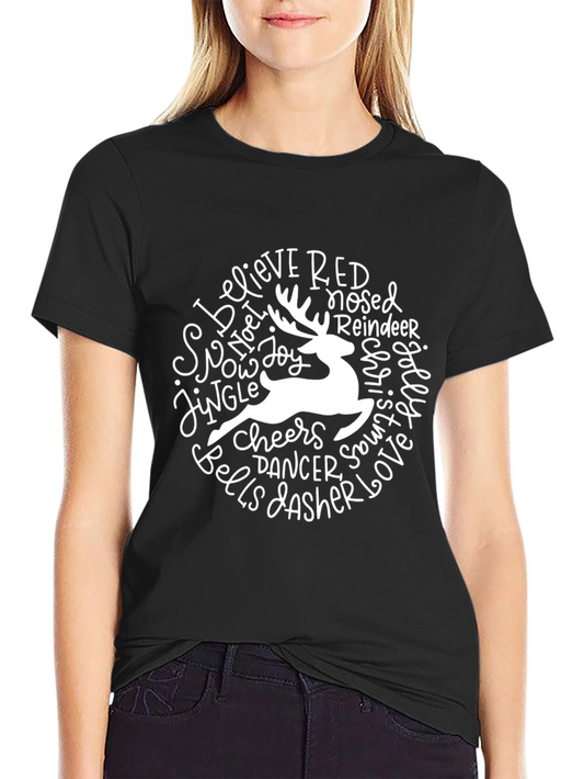 Festive Reindeer Christmas T-Shirt