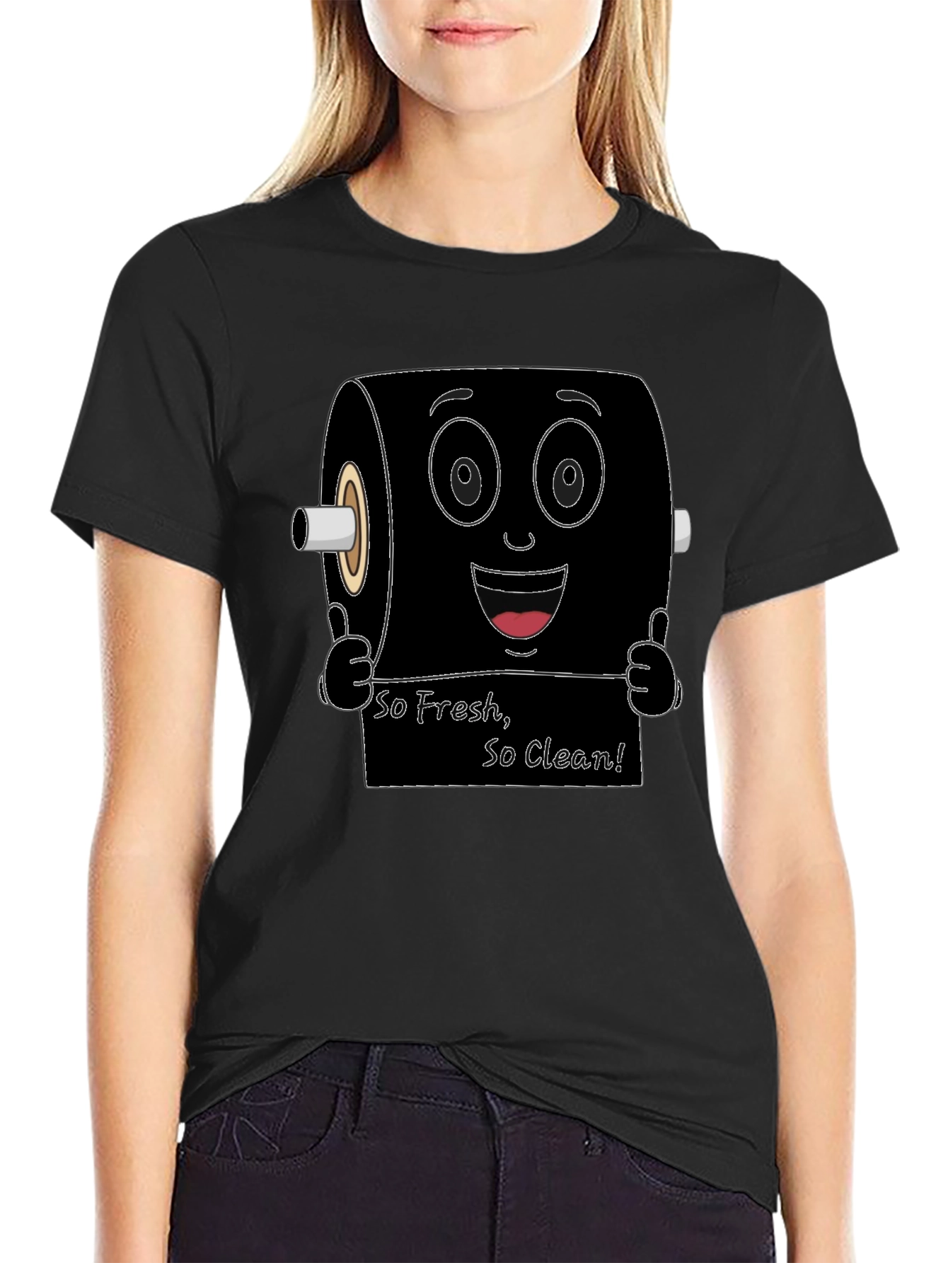 Funny Toilet Paper Roll Graphic T-Shirt