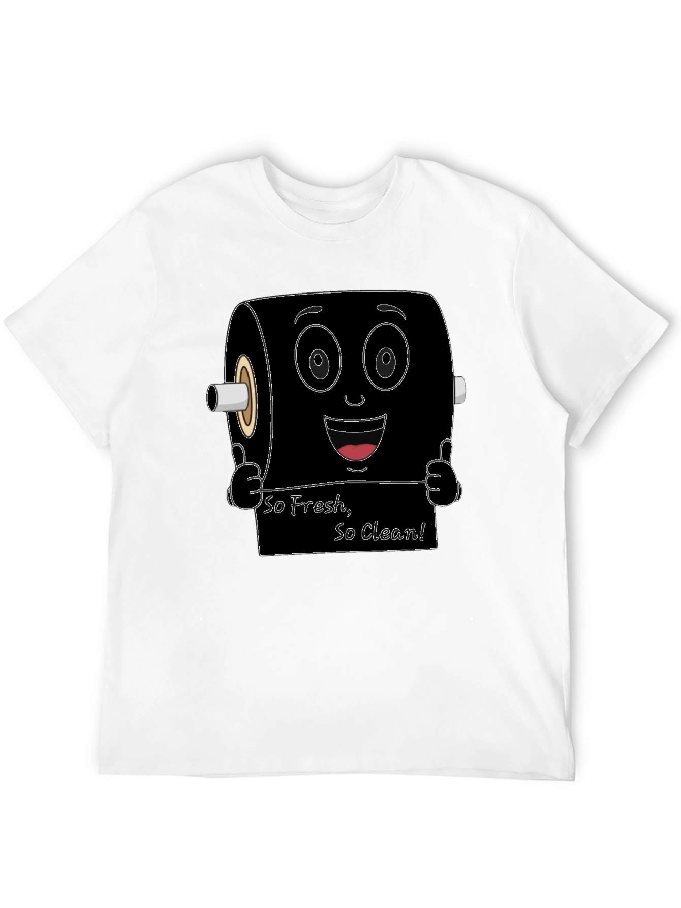 Funny Toilet Paper Roll Graphic T-Shirt