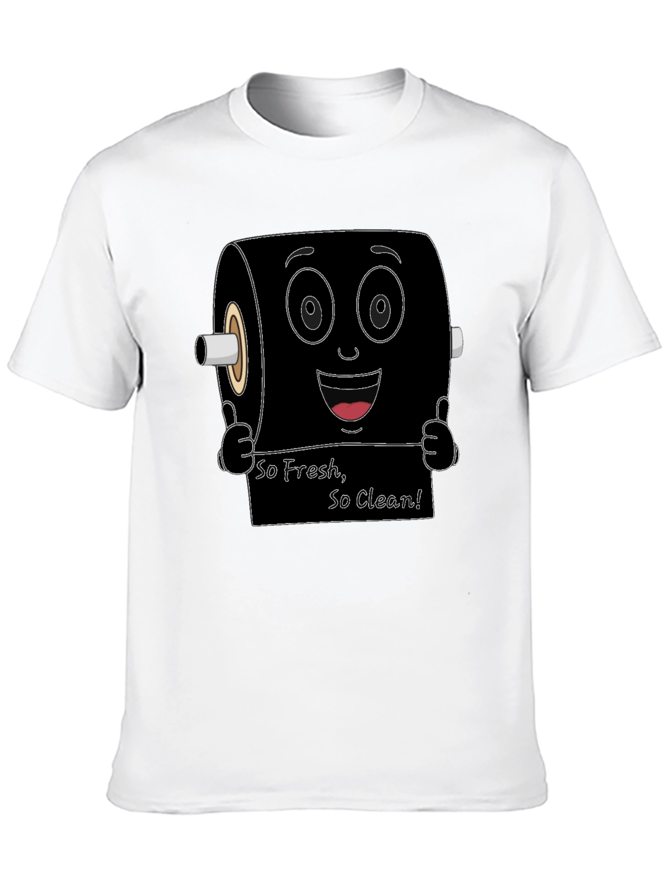 Funny Toilet Paper Roll Graphic T-Shirt