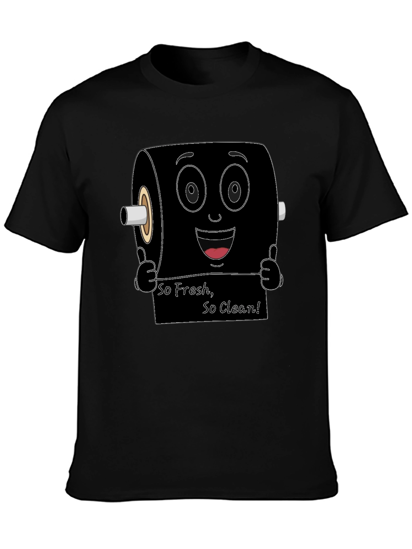 Funny Toilet Paper Roll Graphic T-Shirt