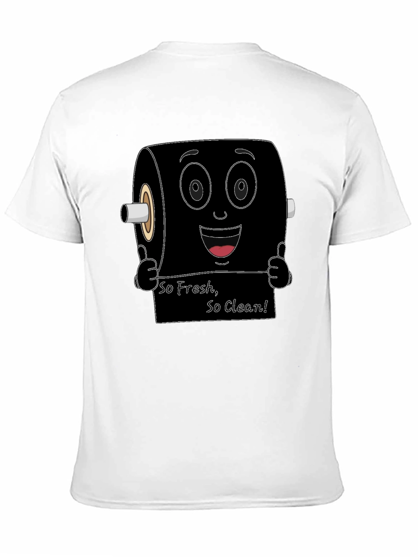 Funny Toilet Paper Roll Graphic T-Shirt