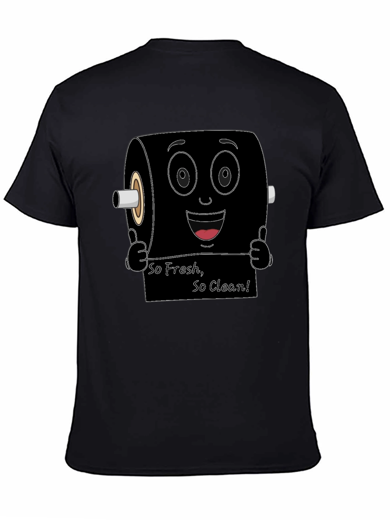 Funny Toilet Paper Roll Graphic T-Shirt