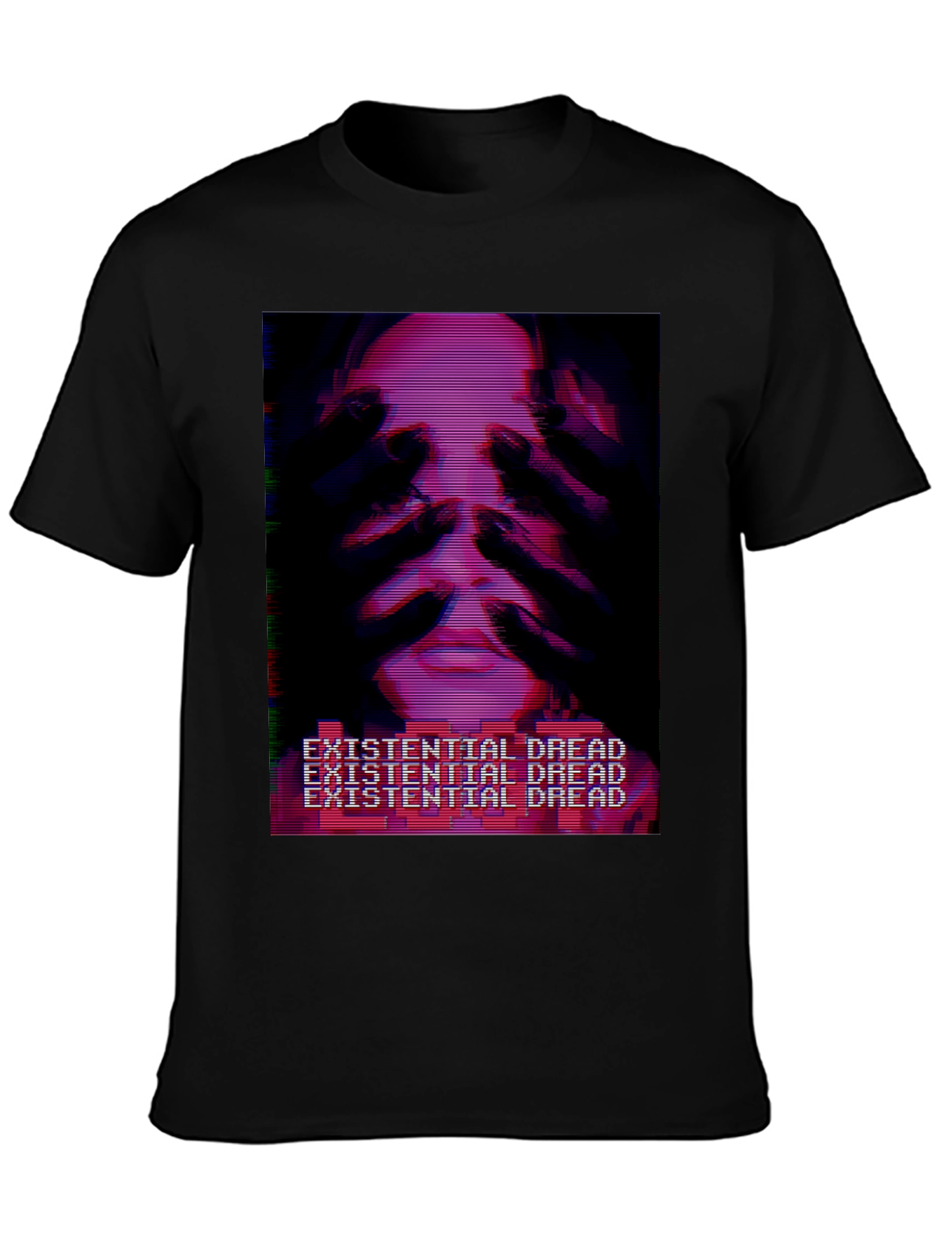 Existential Dread T-Shirt - Glitchcore Aesthetic