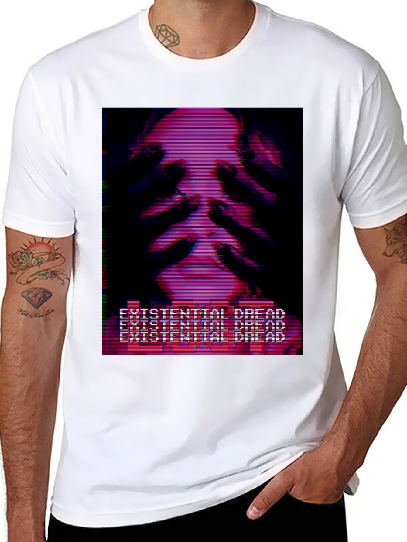 Existential Dread T-Shirt - Glitchcore Aesthetic