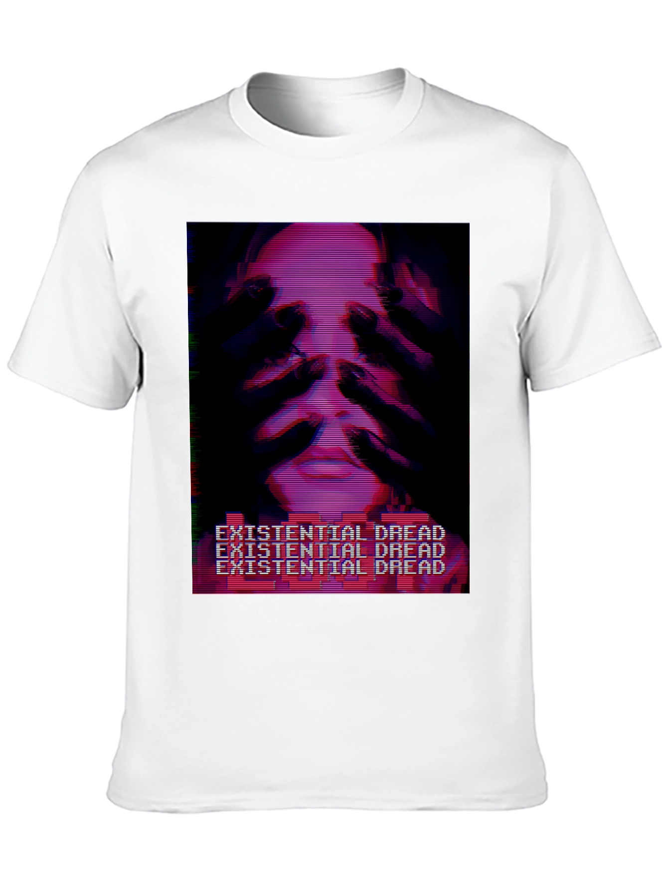 Existential Dread T-Shirt - Glitchcore Aesthetic